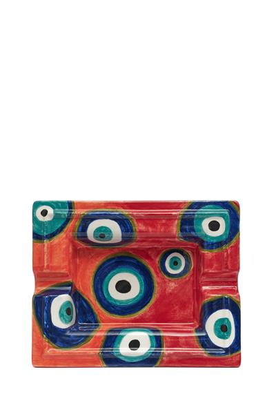 Nazar Boncuğu Desenli Seramik Puro Küllük