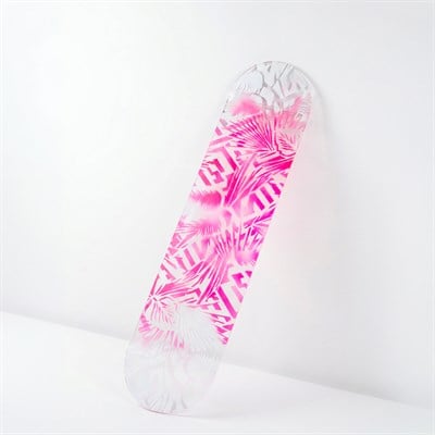 Neon Pink Garden Skateboard