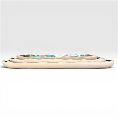 Ocean Teal Shoreline Stoneware Servis Seti