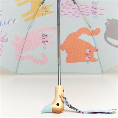 Original Duckhead Duck Kompakt Şemsiye Arty Cats Ice