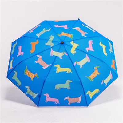 Original Duckhead Duck Kompakt Şemsiye Dogs in Blue
