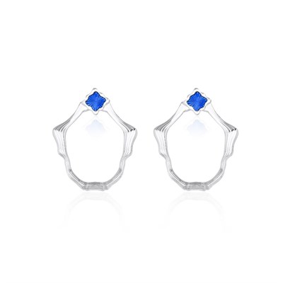 Oval Mineli Küpe 