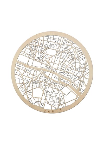Paris Ahşap Şehir Haritası