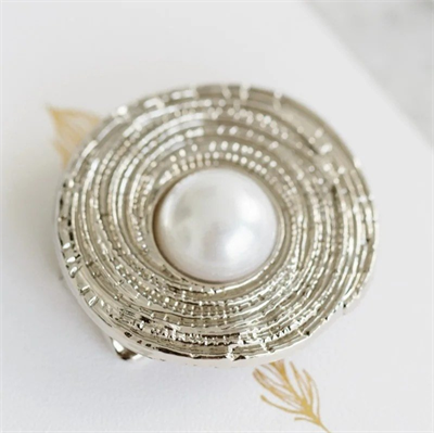 Pearl Fular Aksesuarı Silver | Pure Paris