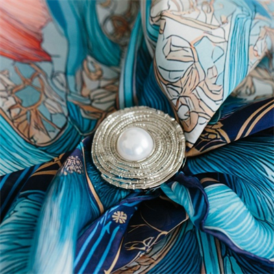 Pearl Fular Aksesuarı Silver | Pure Paris