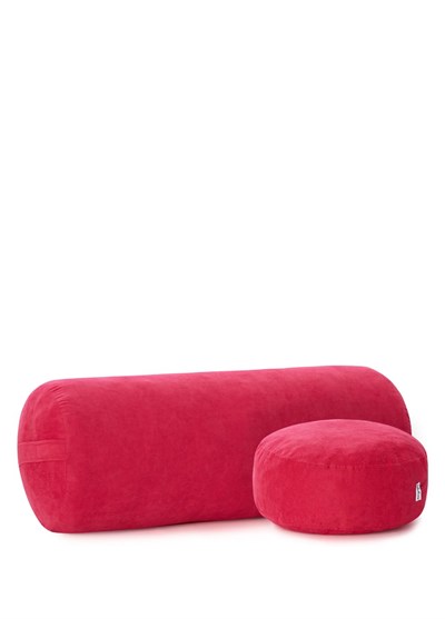 Pembe Bolster & Meditasyon Minderi