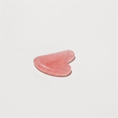 Pembe Kuvars Kalp Gua Sha Yüz Masaj Aleti