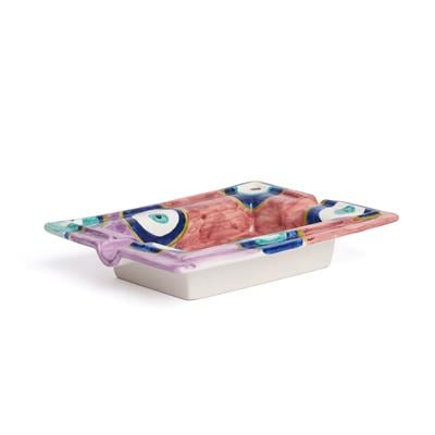 Pembe-Mor Nazar Boncuğu Puro Küllük