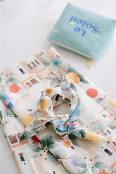 Positano Keten Bandana & Pareo | Pure Paris