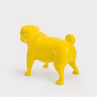 Pug Köpek Figürü | Limon Sarı