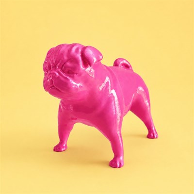 Pug Köpek Figürü | Şeker Pembe