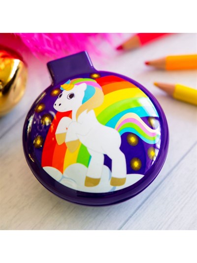 Pylones Aynalı Katlanabilir Saç Fırçası | Lady Retro - Unicorn