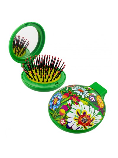 Pylones Aynalı Katlanabilir Saç Fırçası | Lady Retro - Songe De Printemps