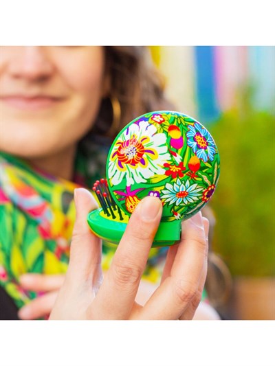 Pylones Aynalı Katlanabilir Saç Fırçası | Lady Retro - Songe De Printemps
