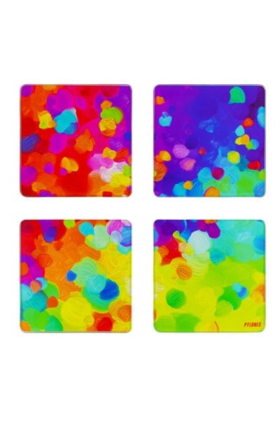 Pylones Bardak Altlığı Seti ( 4'lü) - Sous Verre - Palette