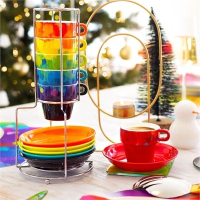 Pylones Kahve Bardak/ Fincan Seti | Cafe Colore - Palette