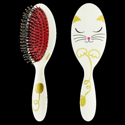 Pylones Saç Fırçası / Tarak | Büyük - Ladypop - White Cat