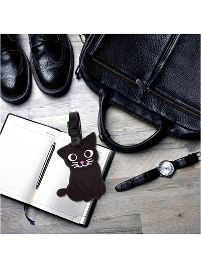 Pylones Valiz Etiketi - Ani - Luggage Siyah Kedi