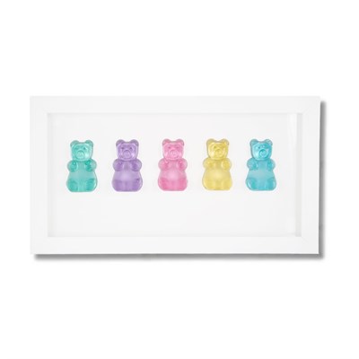 Pastel Rainbow Gummy Bears Tablo