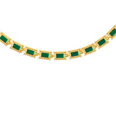 Ravenna Rectangle Enamel Kolye