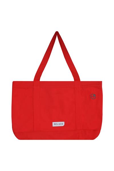 Recycled Big Tote Bag - Kırmızı