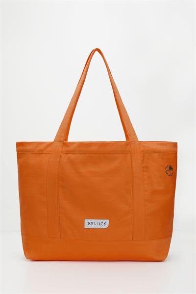 Recycled Big Tote Bag - Turuncu