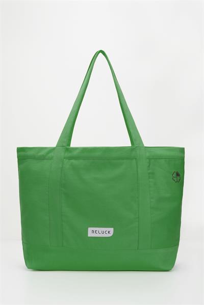 Recycled Big Tote Bag - Yeşil