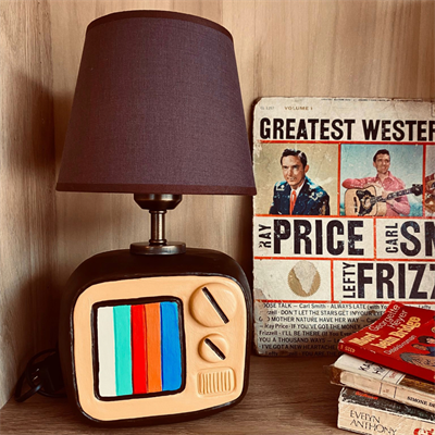 Retro Tv Abajur