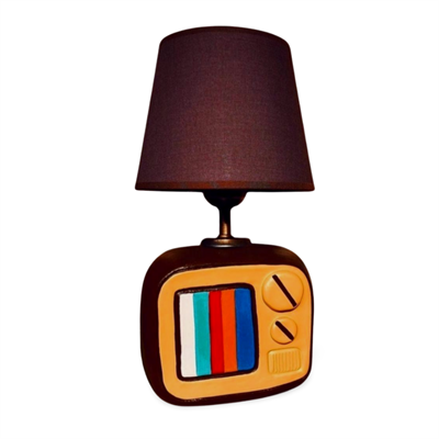 Retro Tv Abajur