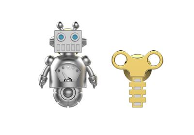 Metalmorphose Robot Broş Seti