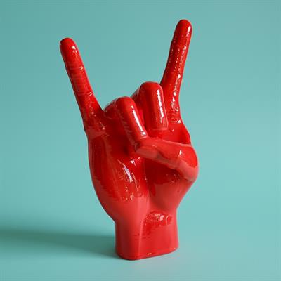 Rock El Figürü | Kırmızı