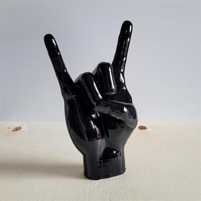 Rock El Figürü | Siyah