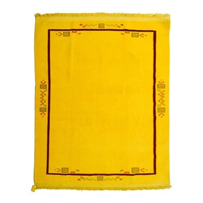 Sarı Renk Vintage Milas Halısı 150x195 cm