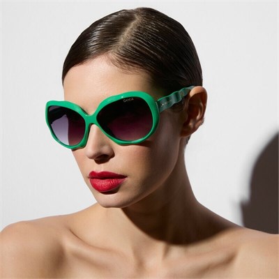 Seletti x Okkia California Siyah Lens Güneş Gözlüğü