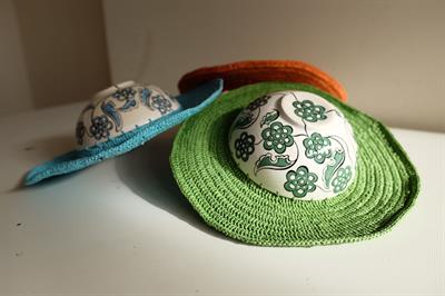 Seramik Duvar Şapkası Mavi