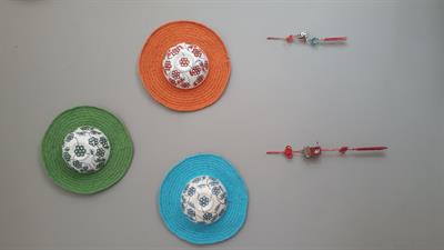 Seramik Duvar Şapkası Mavi