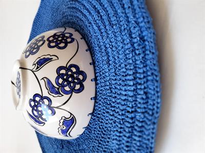 Seramik Duvar Şapkası Mavi