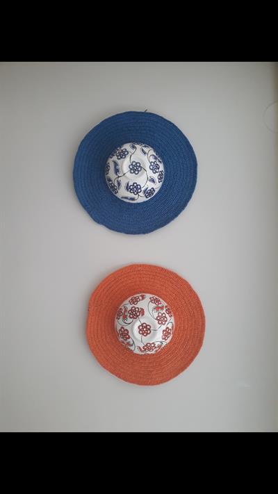 Seramik Duvar Şapkası Turuncu