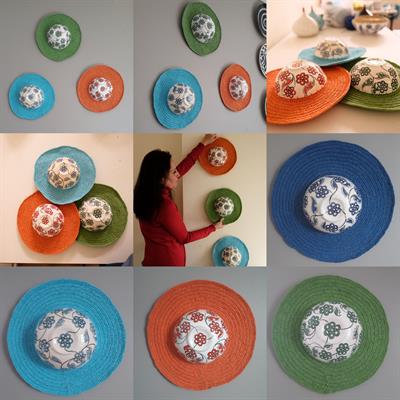 Seramik Duvar Şapkası Yeşil