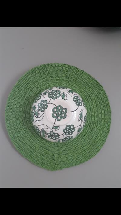 Seramik Duvar Şapkası Yeşil