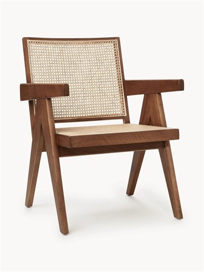 Sissi Masif Meşe ve Rattan Lounge Koltuk