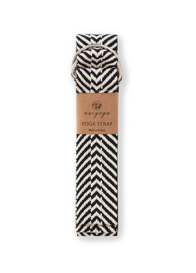 Siyah Zebra Desenli Yoga Mat Taşıma Askısı