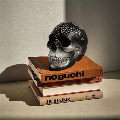 Skull Noir Heykel
