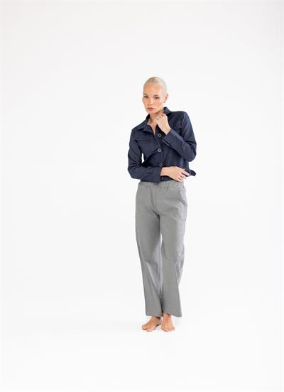 Slim Fit İndigo Kadın Pamuk Kot Ceket