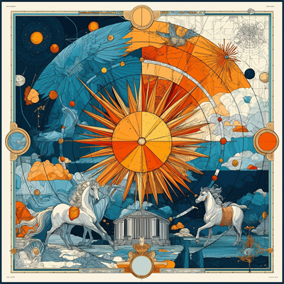 Solar Gallop İpek Fular | Pure Paris