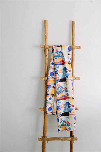Sonia Creme Keten Bandana & Pareo | Pure Paris
