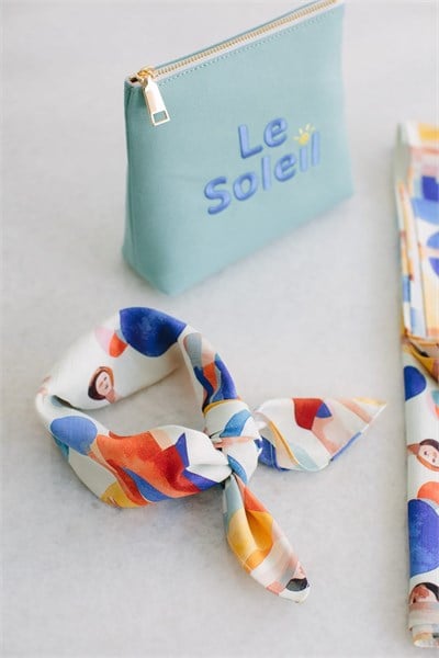 Sonia Creme Keten Bandana & Pareo | Pure Paris