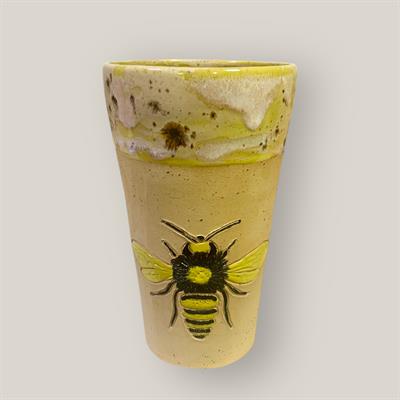 Stoneware Arı Figürlü Bardak