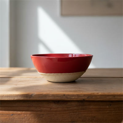 Stoneware Kırmızı Kase