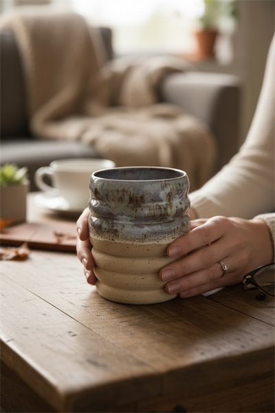 Stoneware Lavendel Bardak